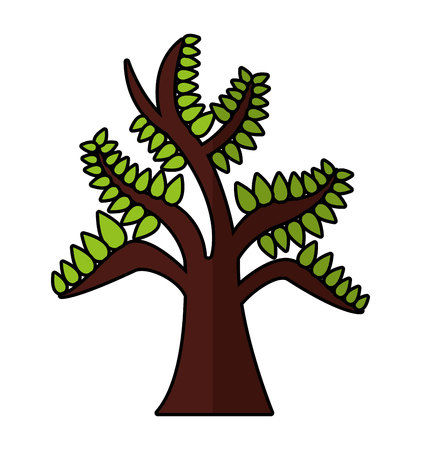 tree plant forest isolated icon vector illustration designのイラスト素材