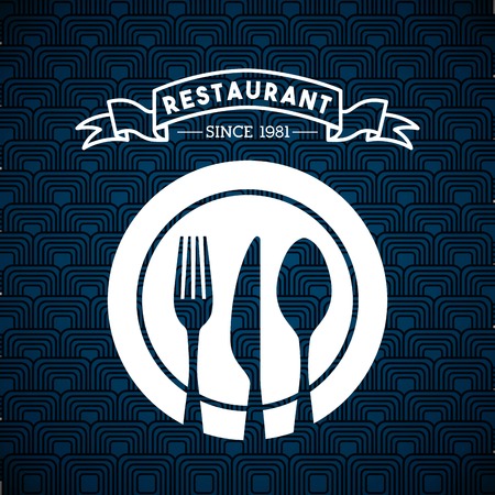 menu restaurant with cutlery set vector illustration designのイラスト素材