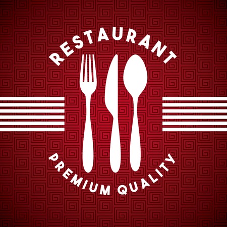 menu restaurant with cutlery set vector illustration designのイラスト素材