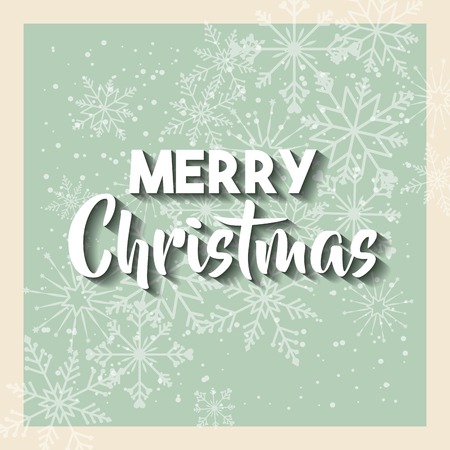 happy merry christmas snowflake background vector illustration designのイラスト素材