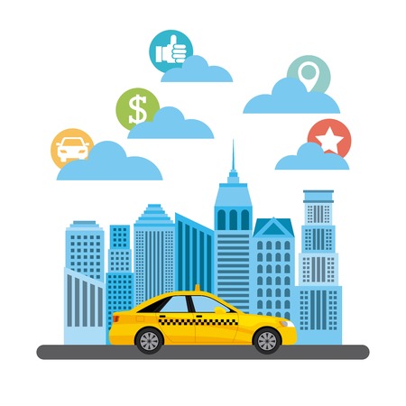 transport service app technology icon vector illustration designのイラスト素材