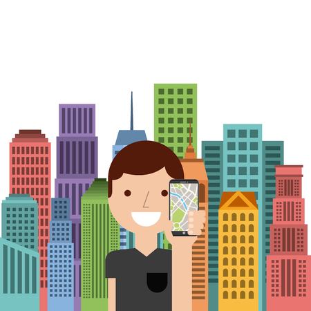 transport service app technology icon vector illustration designのイラスト素材