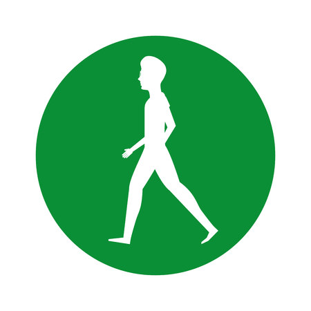 human silhouette ecology symbol vector illustration designのイラスト素材