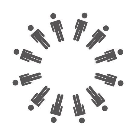 teamwork avatar people flat icon vector illustration designのイラスト素材