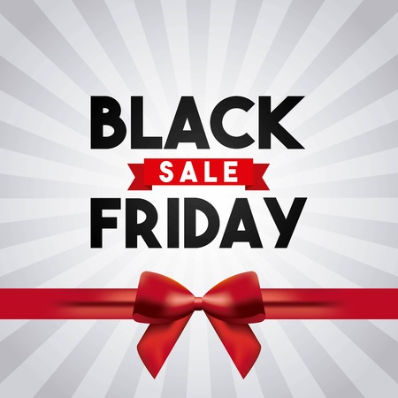 black friday sale commerce vector illustration designのイラスト素材