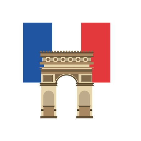 france flag classic culture vector illustration designのイラスト素材
