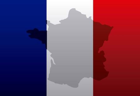 france flag classic culture vector illustration designのイラスト素材