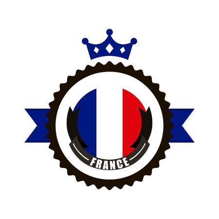 france flag classic culture vector illustration designのイラスト素材