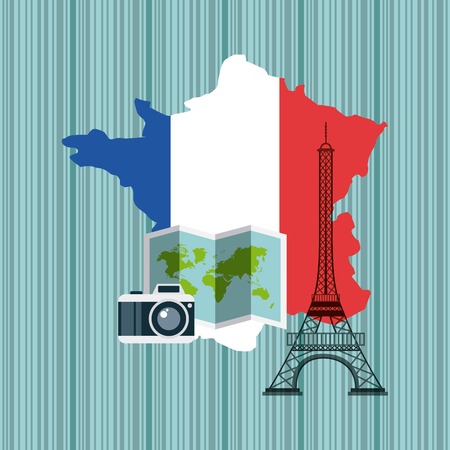 france map geography icon vector illustration designのイラスト素材