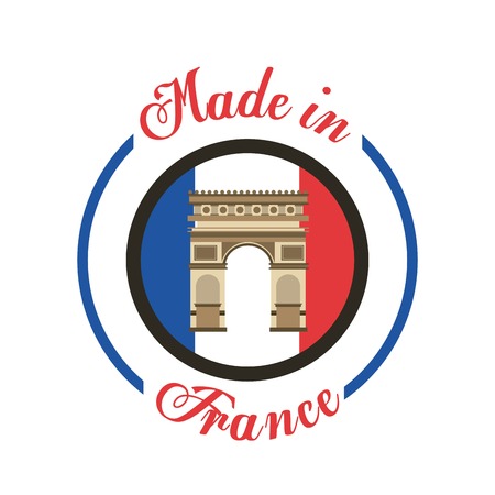 made in france stamp vector illustration designのイラスト素材