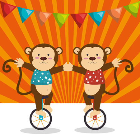 circus entertainment amazing show vector illustration designのイラスト素材