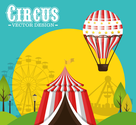 circus entertainment amazing show vector illustration designのイラスト素材