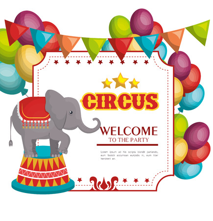 circus entertainment amazing show vector illustration designのイラスト素材