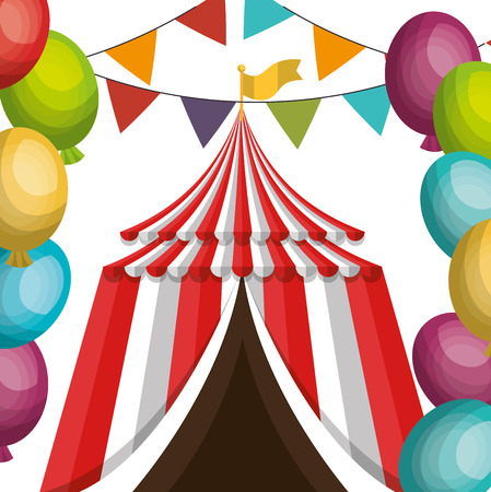 circus entertainment amazing show vector illustration designのイラスト素材