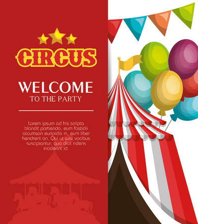 circus entertainment amazing show vector illustration designのイラスト素材
