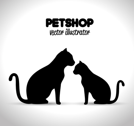 pet shop veterinary emblem graphic vector illustrationのイラスト素材