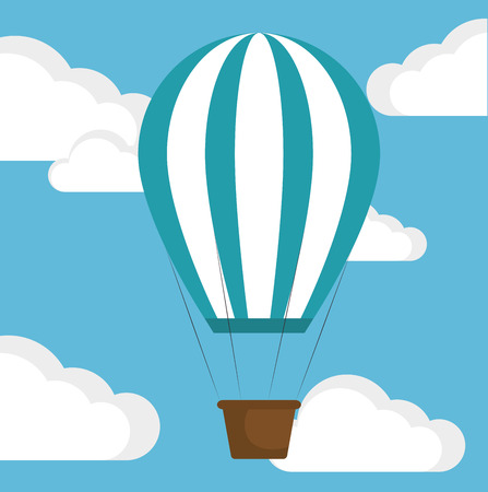balloon success progress business vector illustrationのイラスト素材
