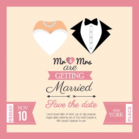 wedding invitation concept card vector illustration eps 10のイラスト素材