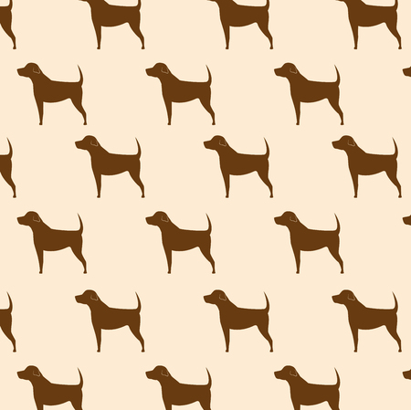 silhouette dog seamless pattern icon design vector illustrationのイラスト素材