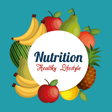 nutrition healthy food isolated icon vector illustration designのイラスト素材