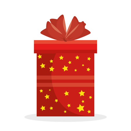 happy merry christmas gifts vector illustration designのイラスト素材