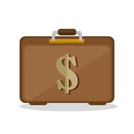 suitcase business save the money icon vector illustrationのイラスト素材