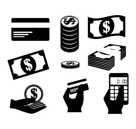 save the money financial icons design vector illustrationのイラスト素材