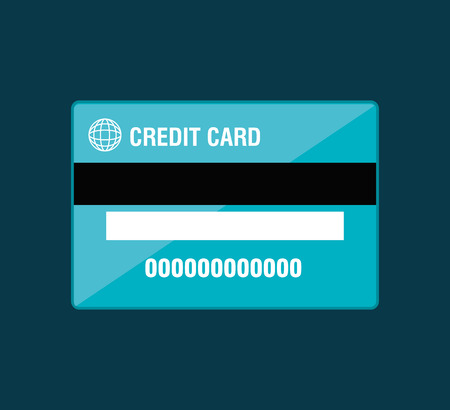 credit card money isolated icon vector illustration designのイラスト素材