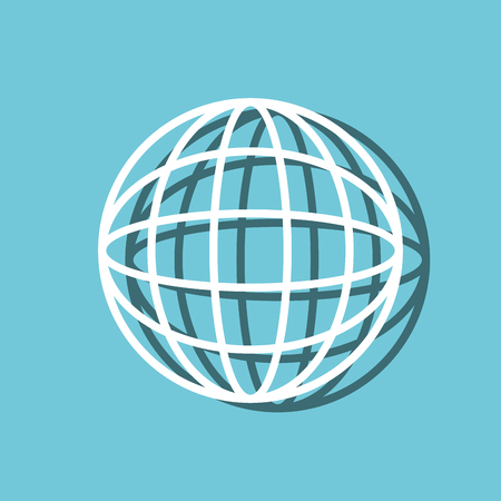 sphere planet web symbol isolated icon vector illustration designのイラスト素材
