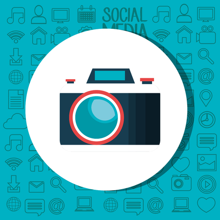 camera photographic isolaed icon vector illustration designのイラスト素材