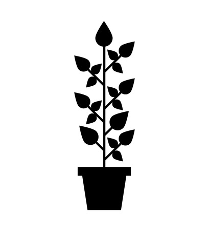 leafs plant ecology symbol vector illustration designのイラスト素材
