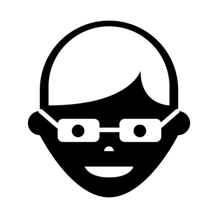 businessman avatar line icon vector illustration designのイラスト素材