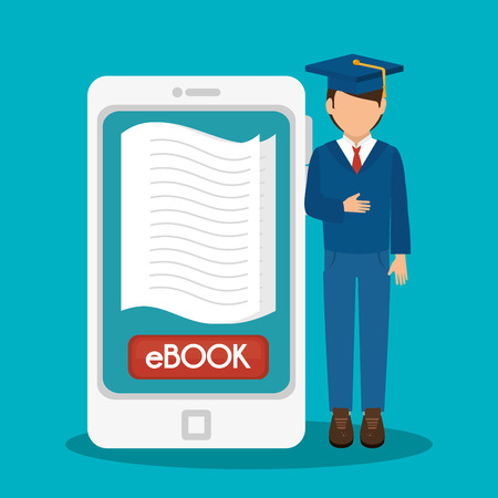 online education isolated icons vector illustration designのイラスト素材