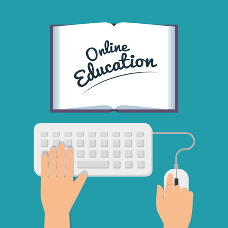 online education isolated icons vector illustration designのイラスト素材