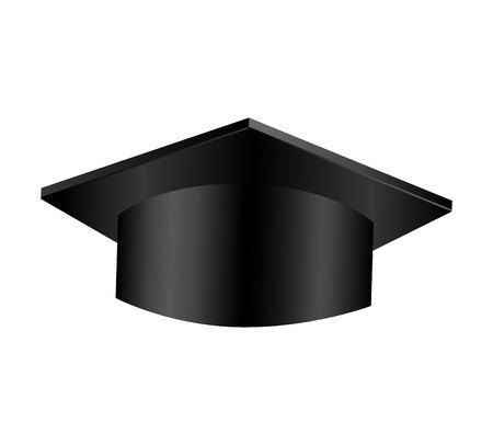 hat graduation isolated icon vector illustration designのイラスト素材
