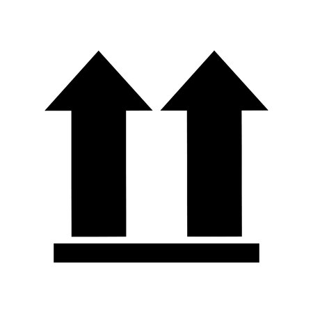 arrows side up symbol vector illustration designのイラスト素材