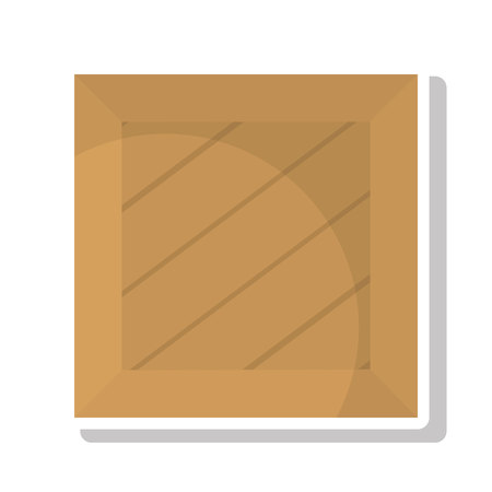 carton box packing isolated icon vector illustration designのイラスト素材