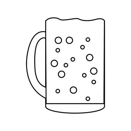 beer glass isolated icon vector illustration designのイラスト素材