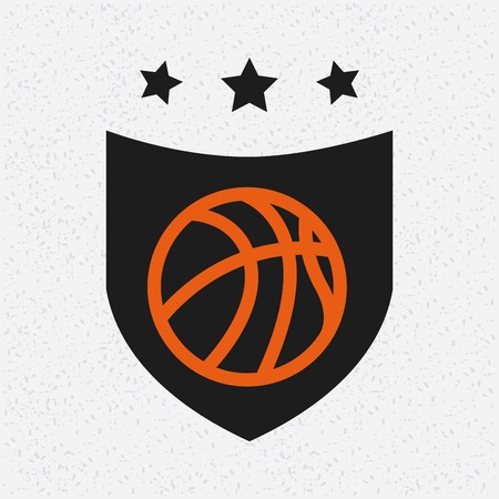 basketball league emblem classic vector illustration designのイラスト素材