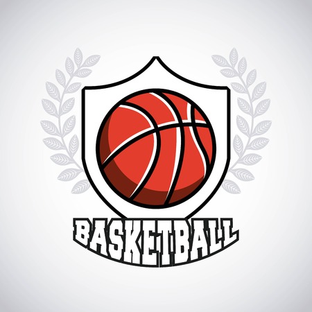 basketball league emblem classic vector illustration designのイラスト素材
