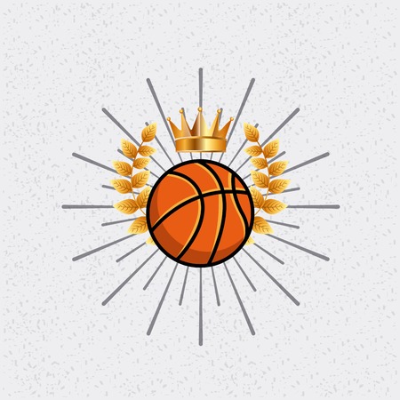 basketball league emblem classic vector illustration designのイラスト素材