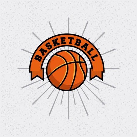 basketball league emblem classic vector illustration designのイラスト素材