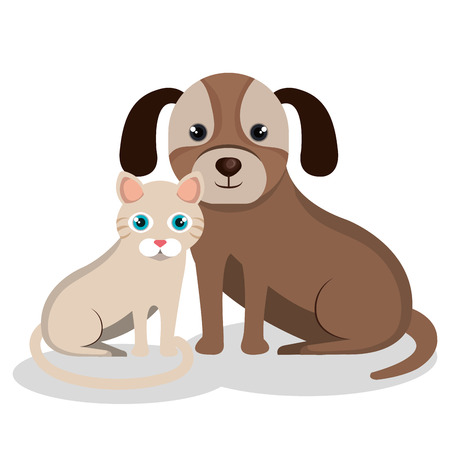 pet mascot isolated icon vector illustration designのイラスト素材