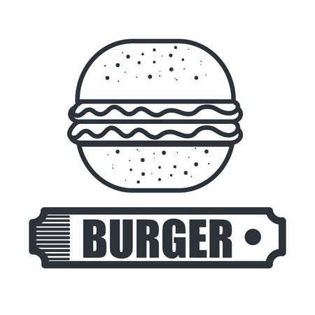 delicious hamburger isolated icon design, vector illustration  eps10のイラスト素材