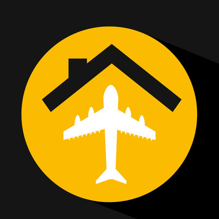 hand holding airplane design vector illustration eps 10のイラスト素材