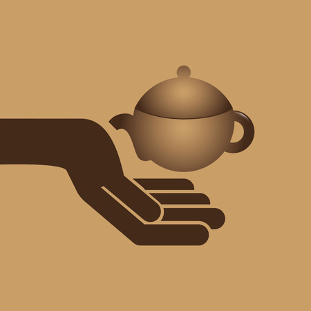 pot coffee cookie heart bakery icon design graphic vector illustrationのイラスト素材