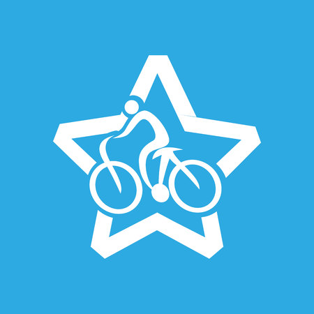 athlete medal cyclist icon graphic vector illustrationのイラスト素材