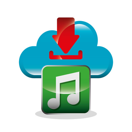 download digital data icons vector illustration designのイラスト素材