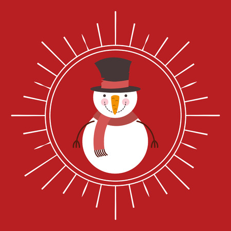 happy merry christmas character vector illustration designのイラスト素材