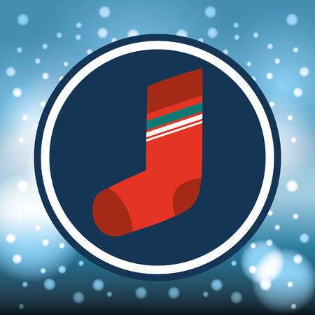 merry christmas card with decorative element vector illustration designのイラスト素材